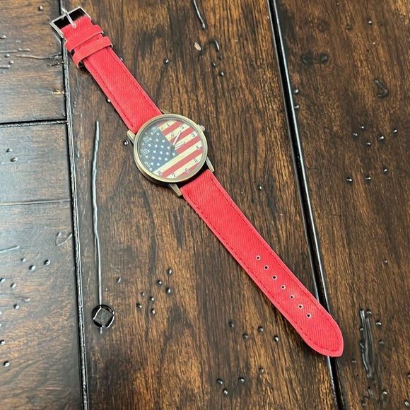 NEW American Flag Watch Patriotic wristwatch NIP New in Package Great Gift! - Picture 2 of 8
